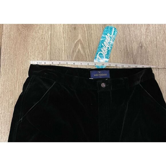 Designer Collections Valentino Viva 20 Black Velour Pants New - Picture 4 of 7